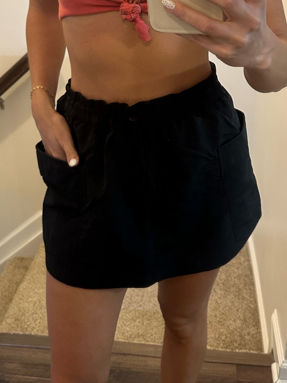 Black Zara skort- cargo